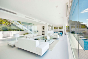 Luxury apartment bay view